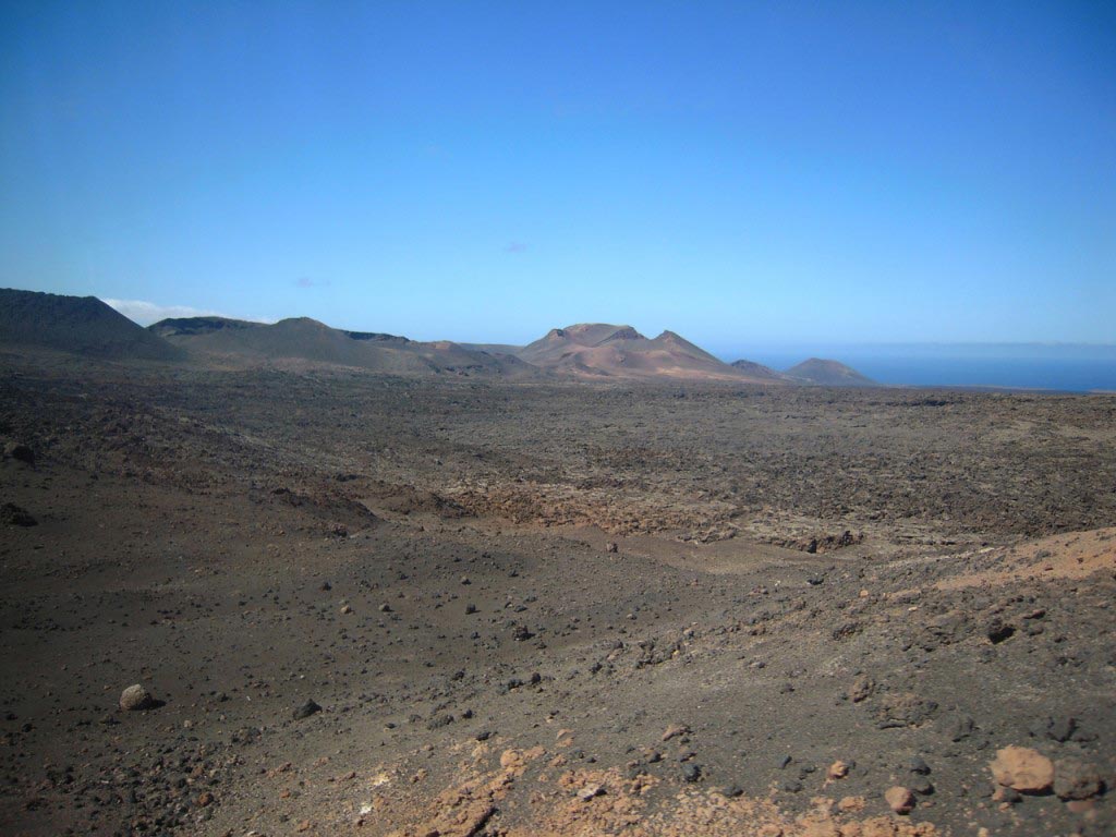 Terreno di roccia vulcanica