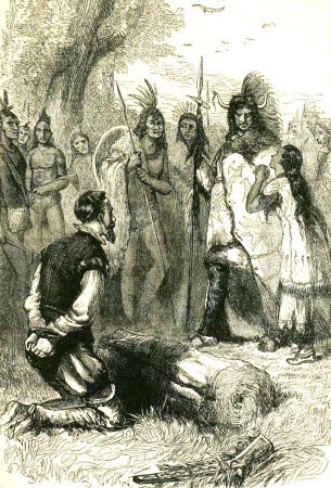 Pocahontas salva la vita di John Smith Pocahontas salva la vita di John Smith