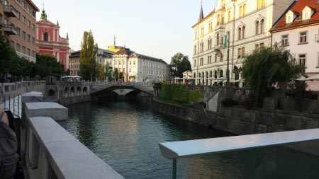 Slovenia - Lubiana - Fiume Ljubljanica