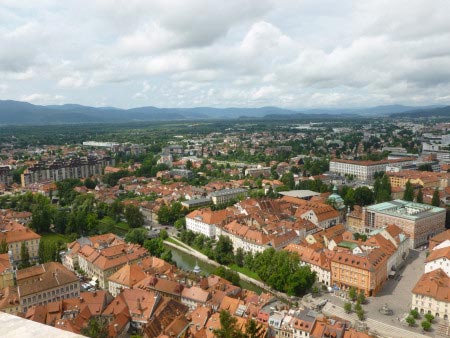 Slovenia - Lubiana - Panoramica dall'alto Slovenia - Lubiana - Panoramica dall'alto