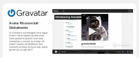 inserire gravatar in wordpress