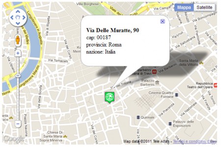 Mappa di esempio di Google Maps