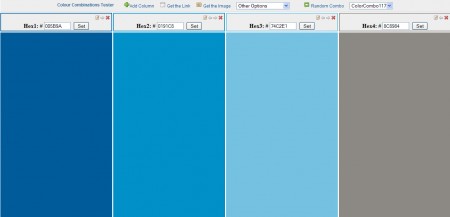 Colour Combinations Tester - screenshot