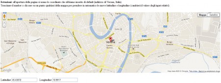 Google Maps con istruzioni e due campi input